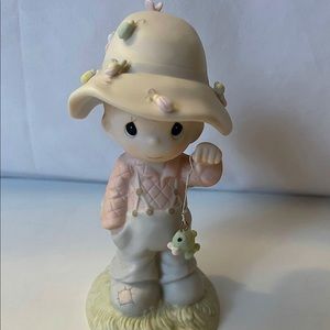 1986 Precious Moments Fishing Boy